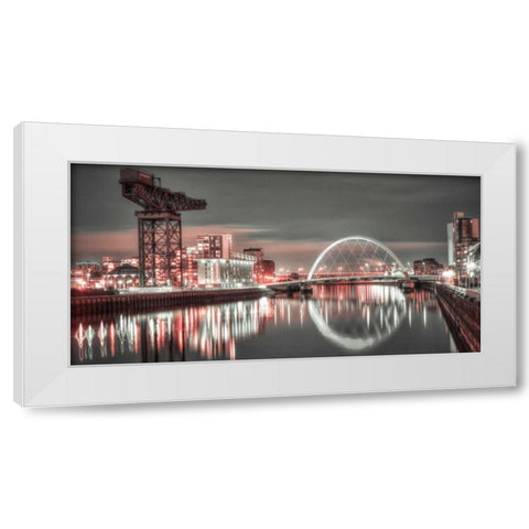 AF20121004 Glasgow 230XC13 White Modern Wood Framed Art Print by Frank, Assaf