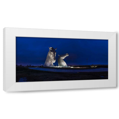 AF20150306 The Kelpies 1287P White Modern Wood Framed Art Print by Frank, Assaf