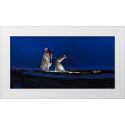 AF20150306 The Kelpies 1287P White Modern Wood Framed Art Print by Frank, Assaf