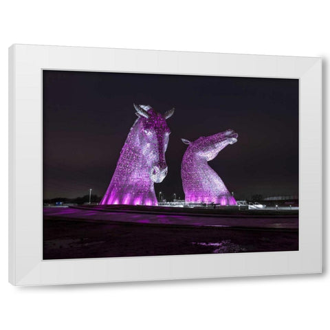 AF20150306 The Kelpies 1310C02 White Modern Wood Framed Art Print by Frank, Assaf