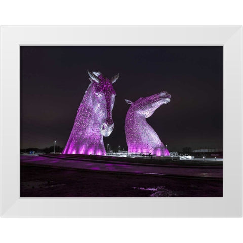 AF20150306 The Kelpies 1310C02 White Modern Wood Framed Art Print by Frank, Assaf