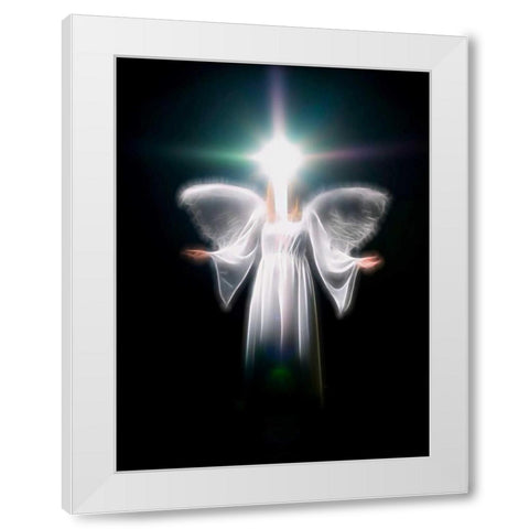 FTBR 1700 Angel White Modern Wood Framed Art Print by Frank, Assaf
