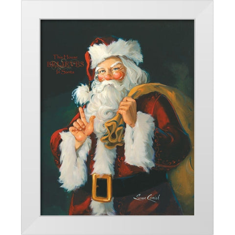 This House Believes White Modern Wood Framed Art Print by Comish, Susan