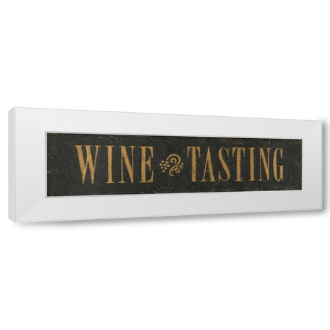 Wine Tasting White Modern Wood Framed Art Print by Marrott, Stephanie