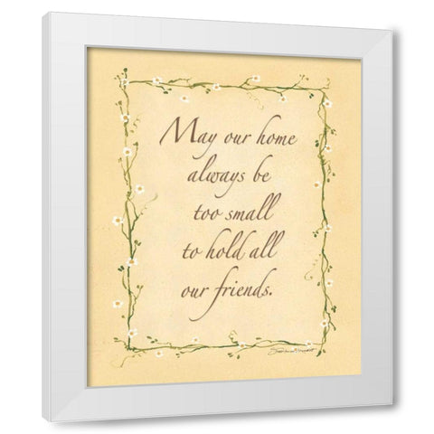 May Our Home White Modern Wood Framed Art Print by Marrott, Stephanie