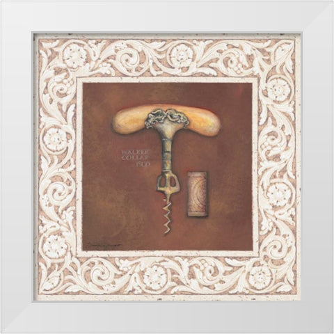 Walker Collar 1900 White Modern Wood Framed Art Print by Marrott, Stephanie