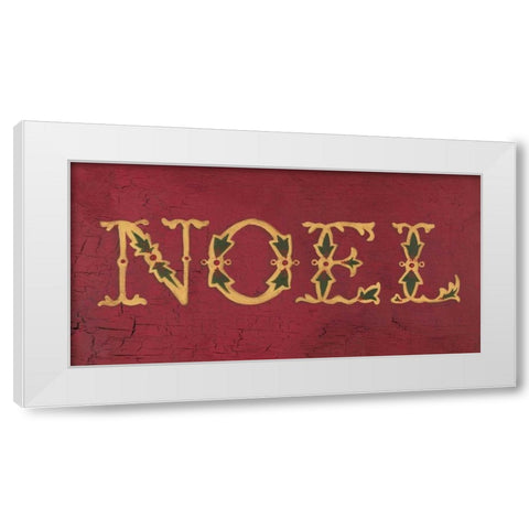 Noel White Modern Wood Framed Art Print by Marrott, Stephanie