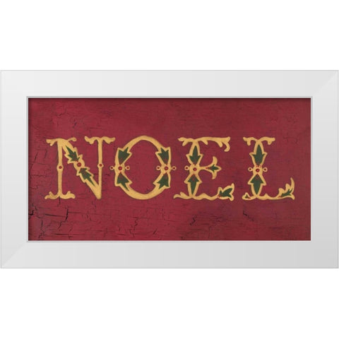 Noel White Modern Wood Framed Art Print by Marrott, Stephanie