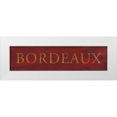 Bordeaux White Modern Wood Framed Art Print by Marrott, Stephanie