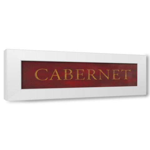 Cabernet White Modern Wood Framed Art Print by Marrott, Stephanie