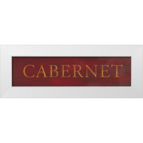 Cabernet White Modern Wood Framed Art Print by Marrott, Stephanie