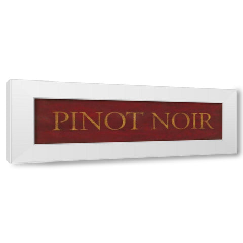 Pinot Noir White Modern Wood Framed Art Print by Marrott, Stephanie