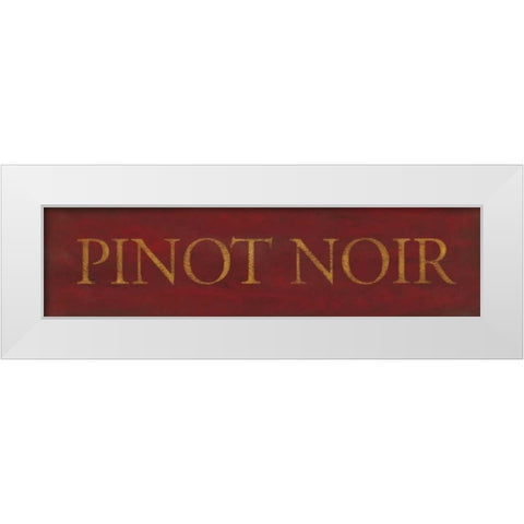 Pinot Noir White Modern Wood Framed Art Print by Marrott, Stephanie