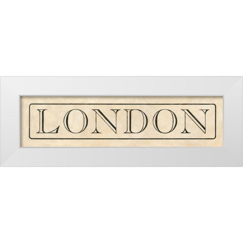 London White Modern Wood Framed Art Print by Marrott, Stephanie