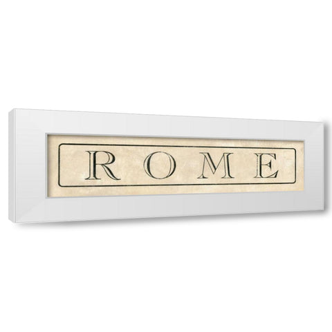 Rome White Modern Wood Framed Art Print by Marrott, Stephanie