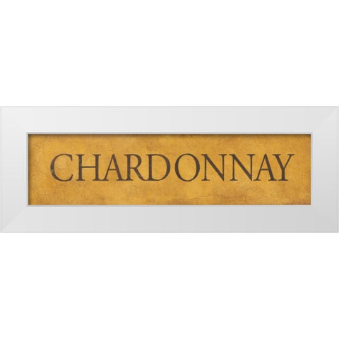 Chardonnay White Modern Wood Framed Art Print by Marrott, Stephanie
