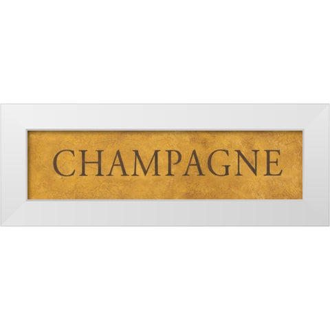 Champagne White Modern Wood Framed Art Print by Marrott, Stephanie