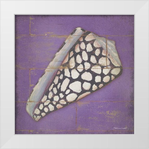 Speckled Shell White Modern Wood Framed Art Print by Marrott, Stephanie
