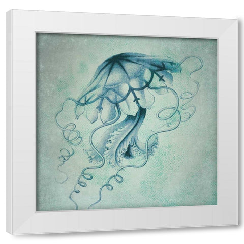 Jelly Fish III White Modern Wood Framed Art Print by Marrott, Stephanie