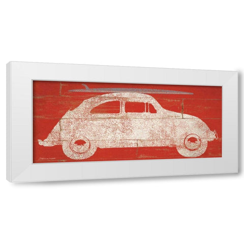 Car White Modern Wood Framed Art Print by Marrott, Stephanie