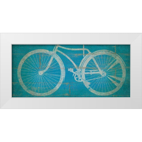 Bike White Modern Wood Framed Art Print by Marrott, Stephanie