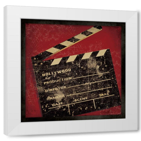 Clapper White Modern Wood Framed Art Print by Marrott, Stephanie