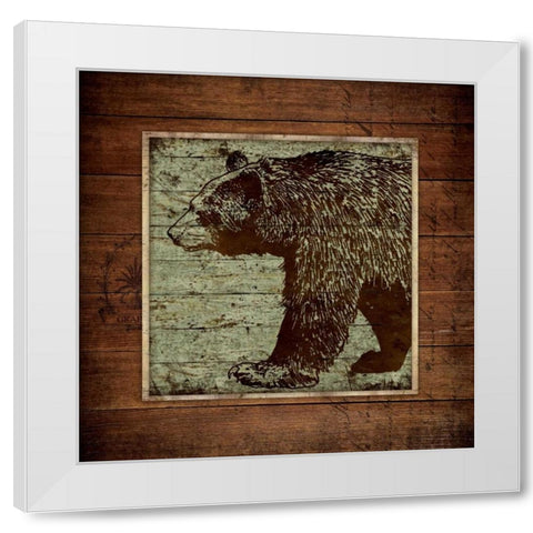 On the Prowl White Modern Wood Framed Art Print by Marrott, Stephanie