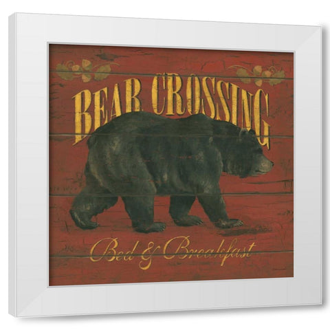 Bear Creek White Modern Wood Framed Art Print by Marrott, Stephanie