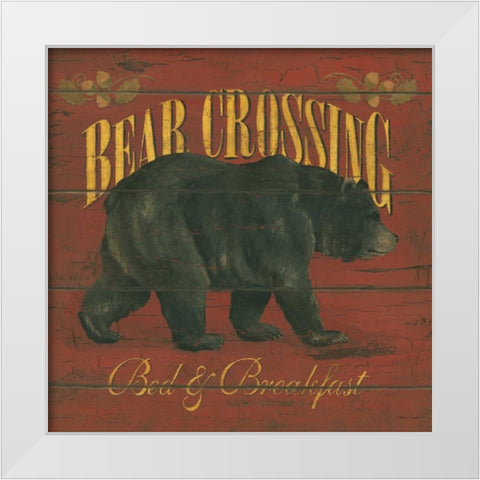 Bear Creek White Modern Wood Framed Art Print by Marrott, Stephanie