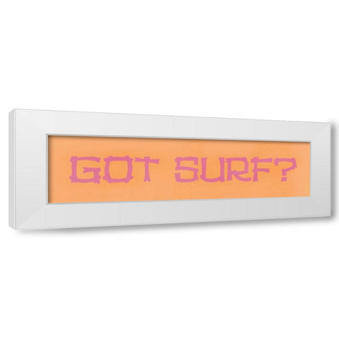 Got Surf White Modern Wood Framed Art Print by Marrott, Stephanie