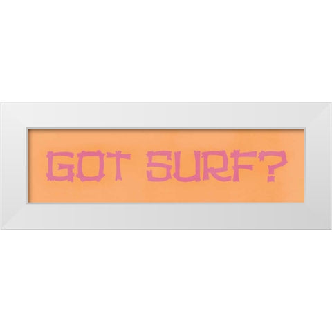 Got Surf White Modern Wood Framed Art Print by Marrott, Stephanie