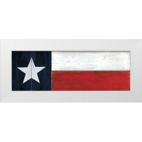 Texas White Modern Wood Framed Art Print by Marrott, Stephanie