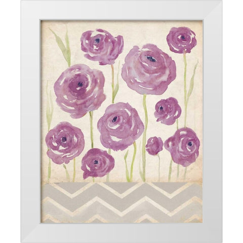 Orchid Ranunculus White Modern Wood Framed Art Print by Marrott, Stephanie
