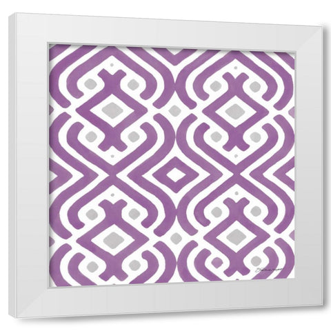 Orchid Texture White Modern Wood Framed Art Print by Marrott, Stephanie