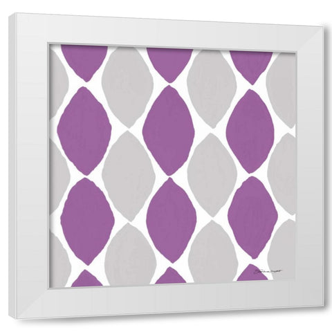 Spots in Orchid White Modern Wood Framed Art Print by Marrott, Stephanie
