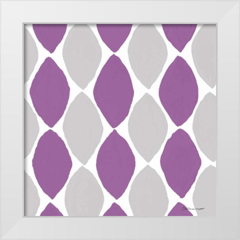 Spots in Orchid White Modern Wood Framed Art Print by Marrott, Stephanie