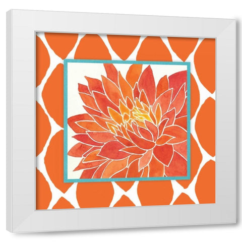 Modern Flower II White Modern Wood Framed Art Print by Marrott, Stephanie