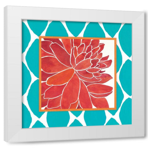 Modern Flower III White Modern Wood Framed Art Print by Marrott, Stephanie