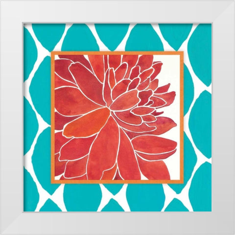 Modern Flower III White Modern Wood Framed Art Print by Marrott, Stephanie
