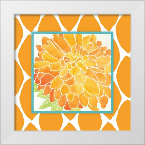 Modern Flower IV White Modern Wood Framed Art Print by Marrott, Stephanie