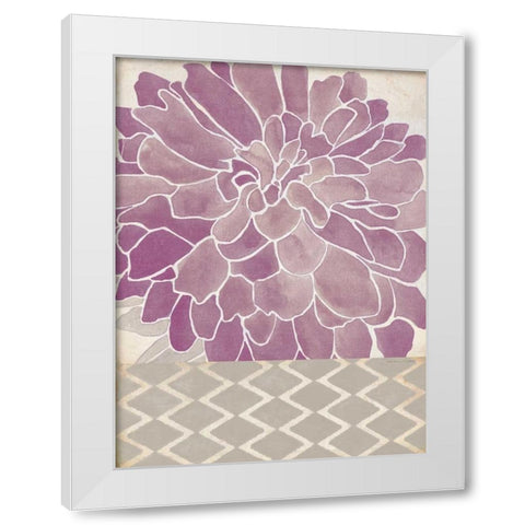 Dahlia Orchid II White Modern Wood Framed Art Print by Marrott, Stephanie