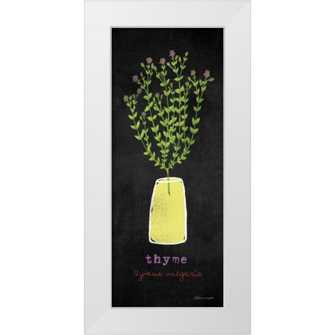 Thyme White Modern Wood Framed Art Print by Marrott, Stephanie