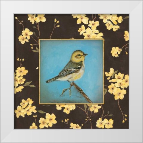 Life In Song White Modern Wood Framed Art Print by Marrott, Stephanie