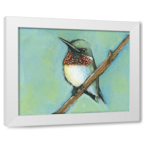 Taking A Rest White Modern Wood Framed Art Print by Marrott, Stephanie