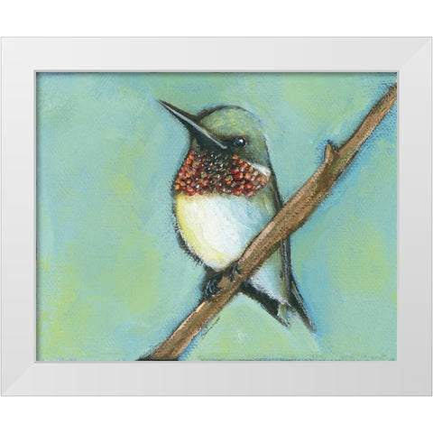 Taking A Rest White Modern Wood Framed Art Print by Marrott, Stephanie