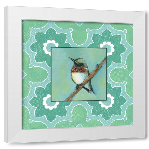 Taking a Rest in Green White Modern Wood Framed Art Print by Marrott, Stephanie