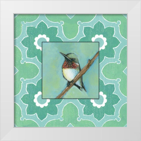 Taking a Rest in Green White Modern Wood Framed Art Print by Marrott, Stephanie