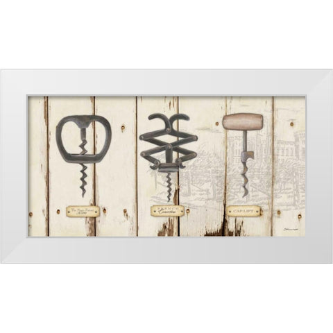 Corkscrews I White Modern Wood Framed Art Print by Marrott, Stephanie