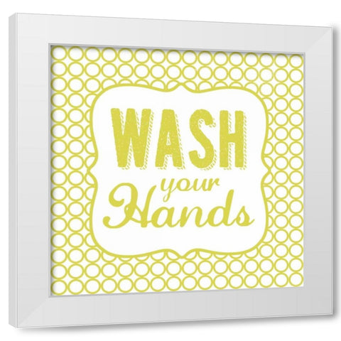 Wash White Modern Wood Framed Art Print by Marrott, Stephanie