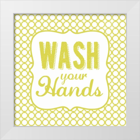 Wash White Modern Wood Framed Art Print by Marrott, Stephanie